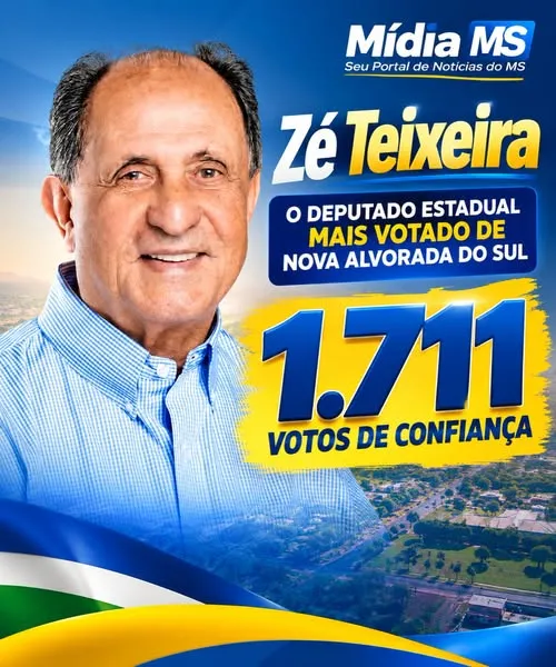 ZÉ TEIXEIRA AGRADECE NOVA ALVORADA DO SUL PELOS 1.711 VOTOS DE CONFIANÇA